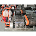 50kN Motorized Double Drum Cable Puller Winch Machine